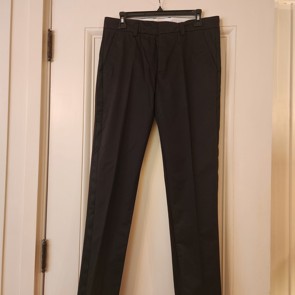 Mr TURK Men's Black TUXEDO Dress Pants